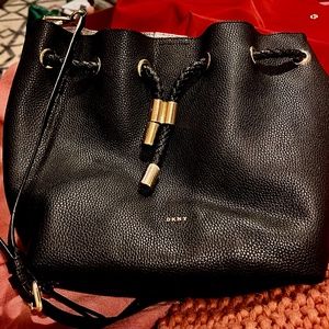 DKNY Tribeca Bucket Bag In Black